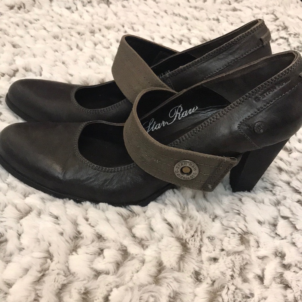G-Star Raw Mary Jane chunky heel shoes narrow fit